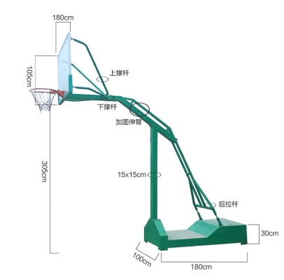 篮球架侧面图解，让你轻松打造属于自己的篮球场